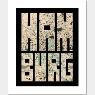 Hamburg, Germany City Map - Vintage Posters and Art